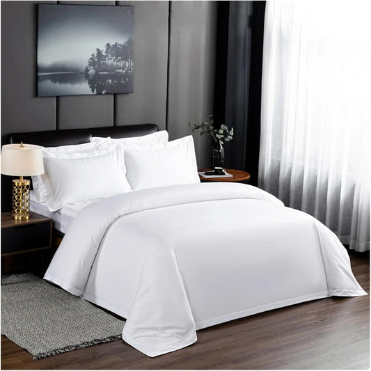 Luxury Cotton Bedding Set – Queen/King Size Duvet Cover, Fitted/Flat Sheet, and Pillowcases