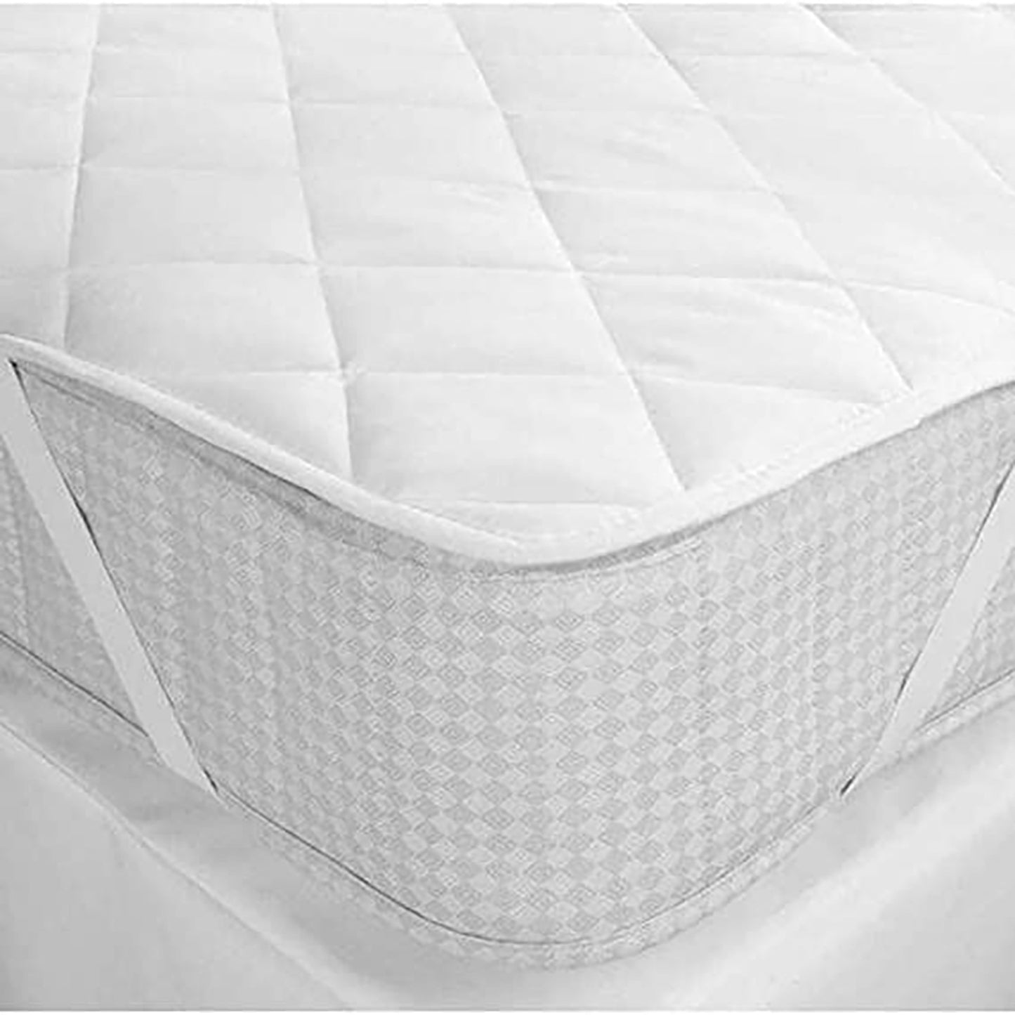 Water-Resistant Cotton Mattress Protector with Elastic Straps – Soft, Breathable, and Durable